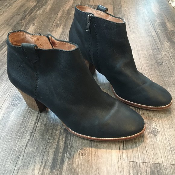 Madewell Black Leather Billie Boot - Picture 1 of 8